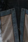 Boris Bidjan Saberi 24 autumn and winter mid-length multi-wear French coat trench coat craftsman German COAT1.D-FKU10002-DIRTY DENIM